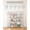 Cube Storage Organizer 12 Cube Modular Shelving Unit DIY Closet Storage Rack With Panels Room Divider Space Saving